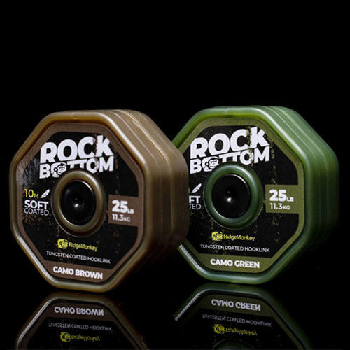 Rock Bottom Tungsten Soft Coated Hooklink 25lb