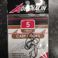 Adrenalin Carp Hooks (10pc)