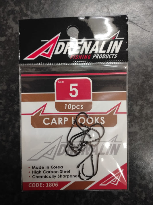 Adrenalin Carp Hooks (10pc)