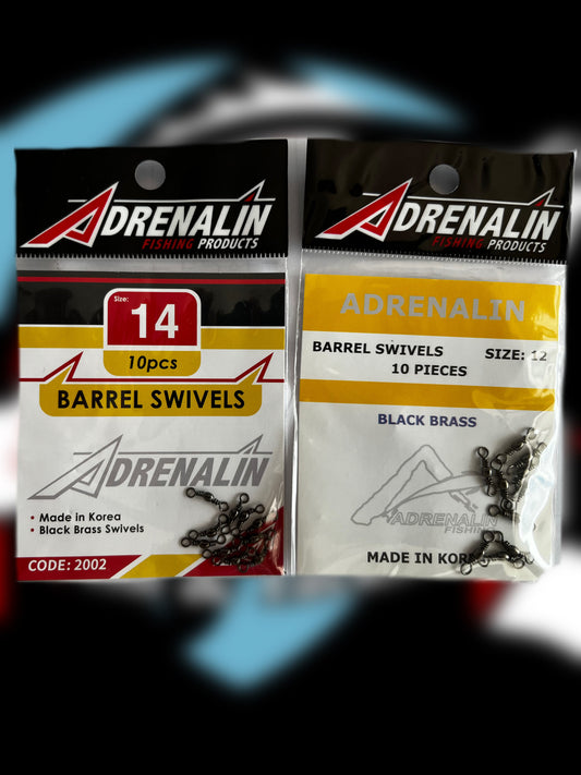 Adrenaline Black Barrel Swivels