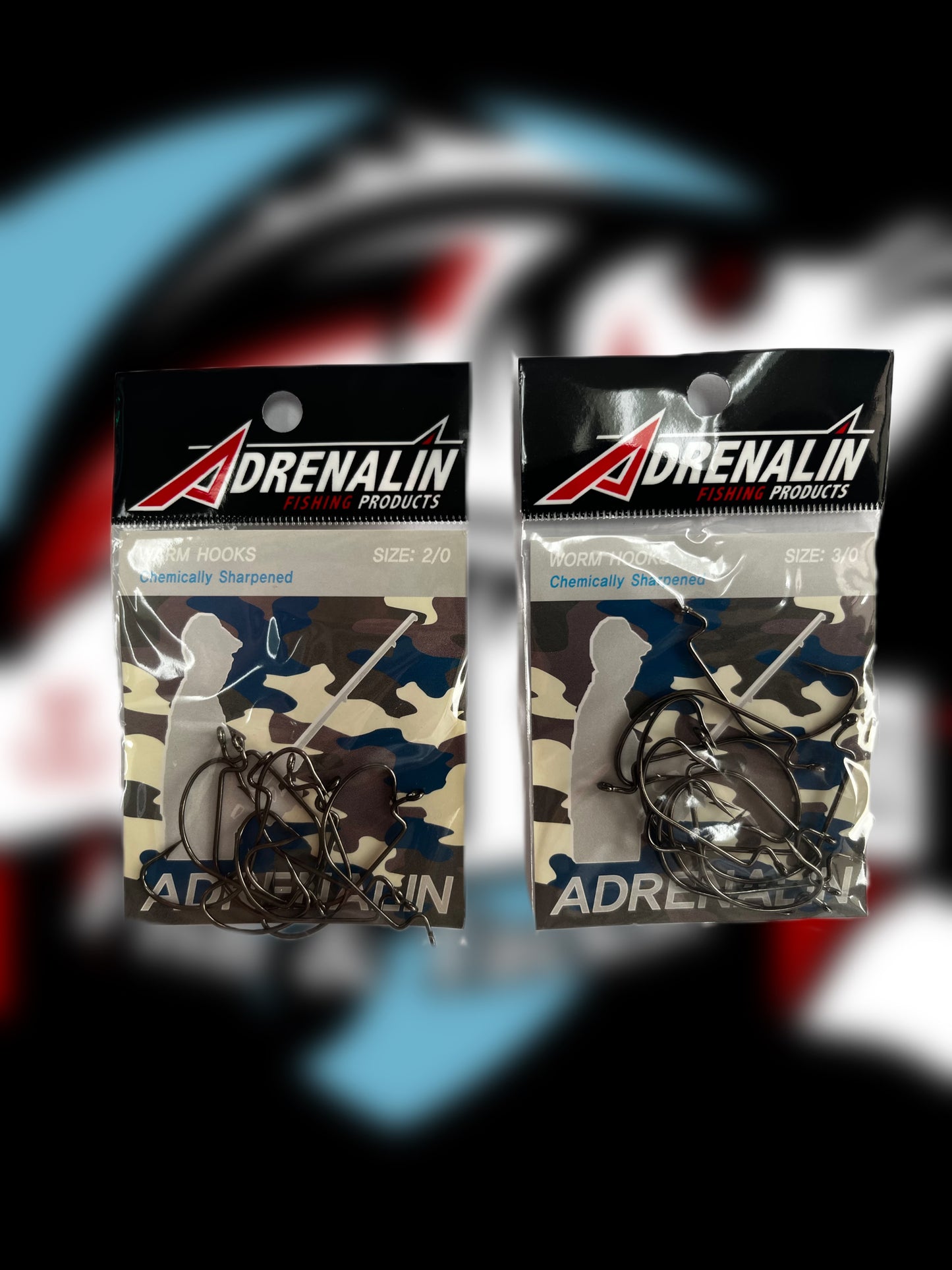 Adrenaline Bass Worm Hooks