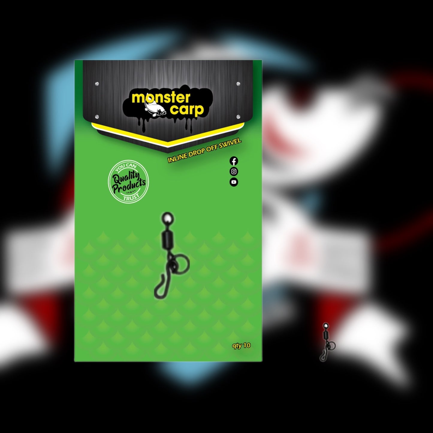Monster Carp Inline Drop Off Swivel