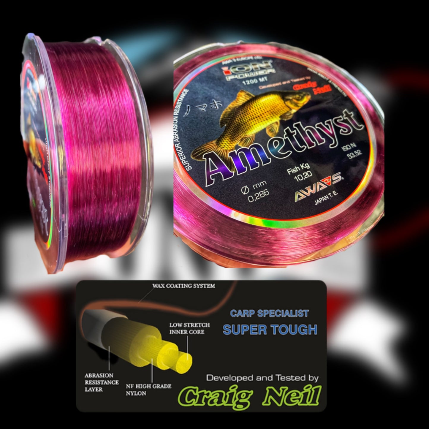 AwaShima Ion Power Amethyst Line – TNT Fishing Tackle
