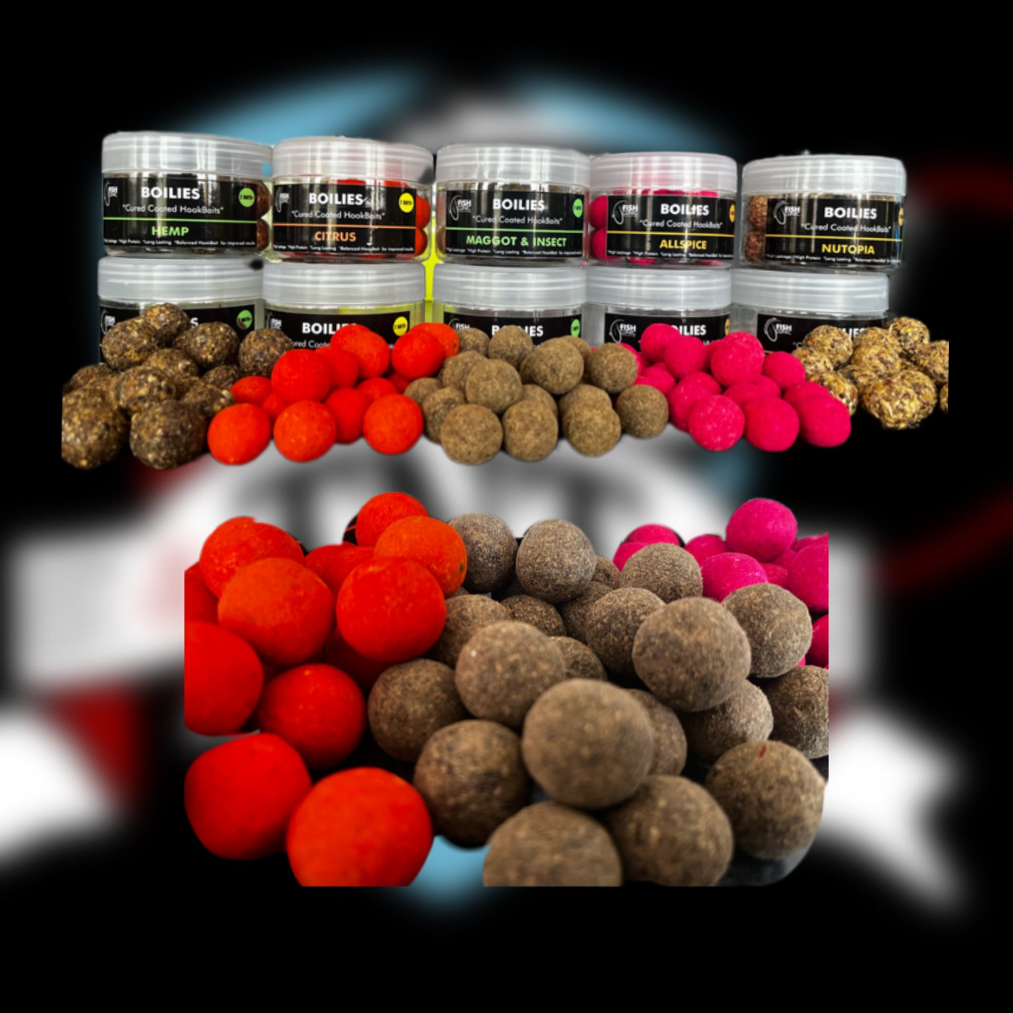 Fish Clinic BOILIESSPECIALIZED CURED/COATED HOOK BAITS 20MM