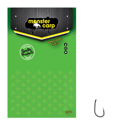 Monster Carp Classic Boilie Hook Double Coated Green